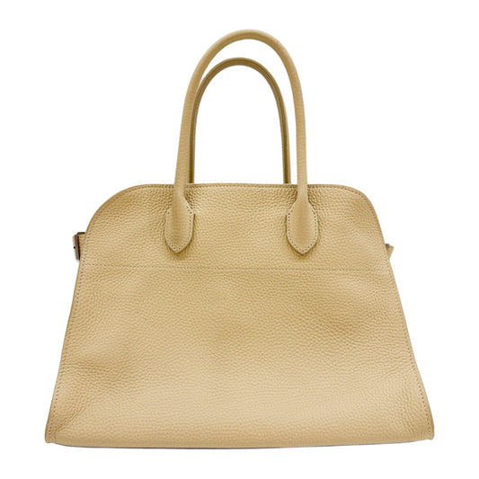 Margaux Light Beige Leather Handle Bag