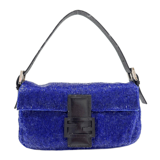 Baguette Blue Beads Shoulder Bag