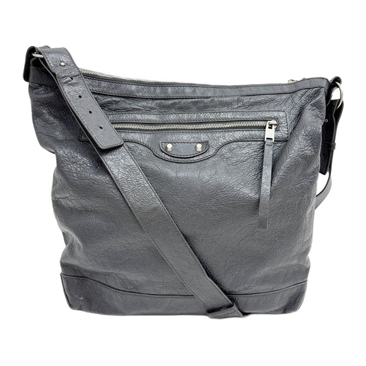 The Day Grey Leather Shoulder Bag