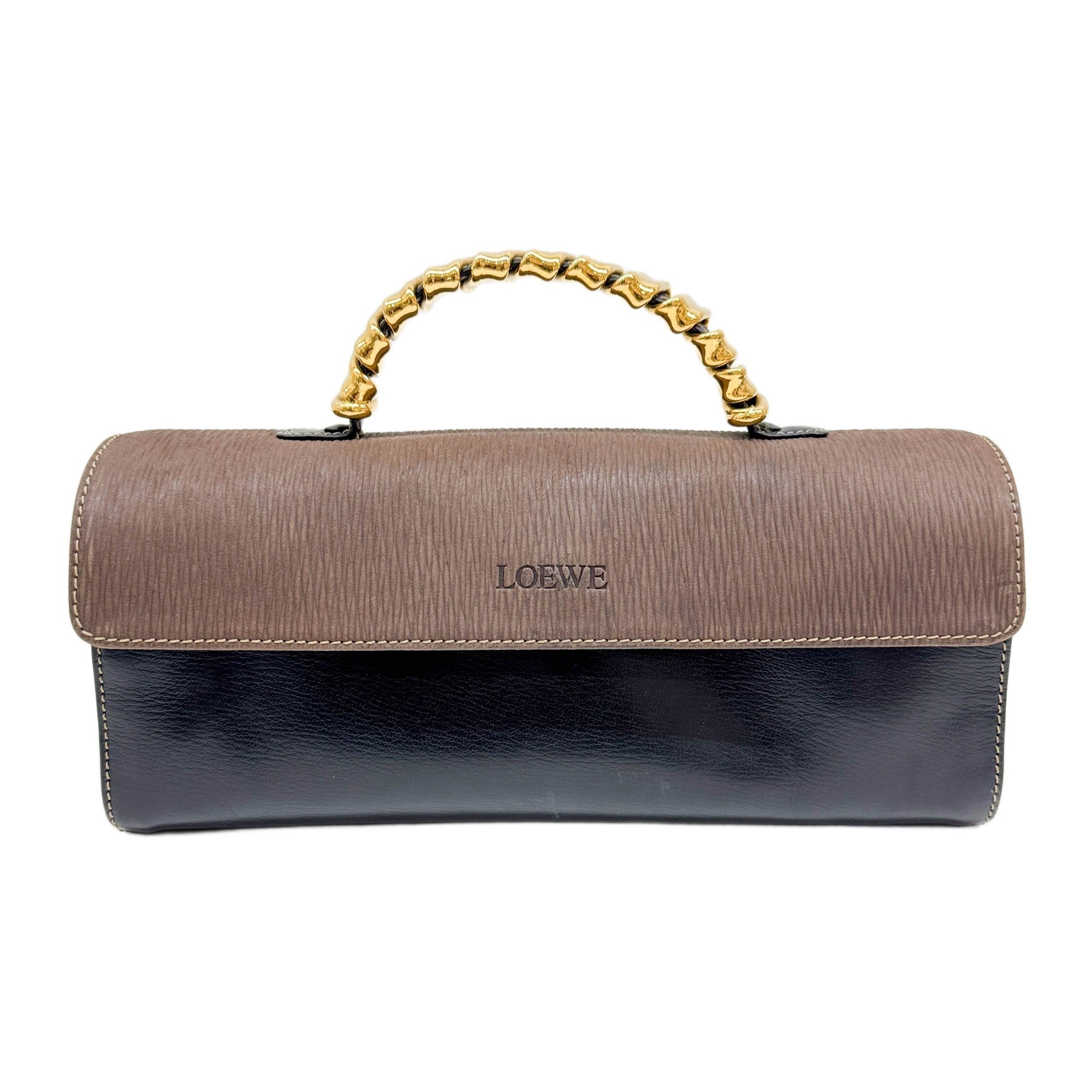 Velazquez Black Leather Hand Bag