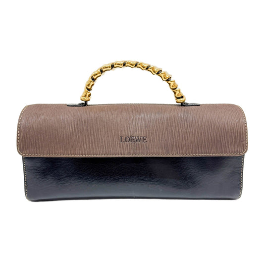 Velazquez Black Leather Hand Bag