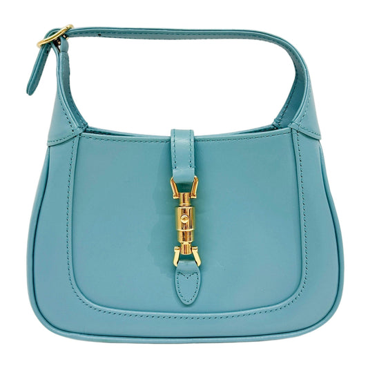 Mini Jackie 1961 Teal Blue Leather Shoulder Bag