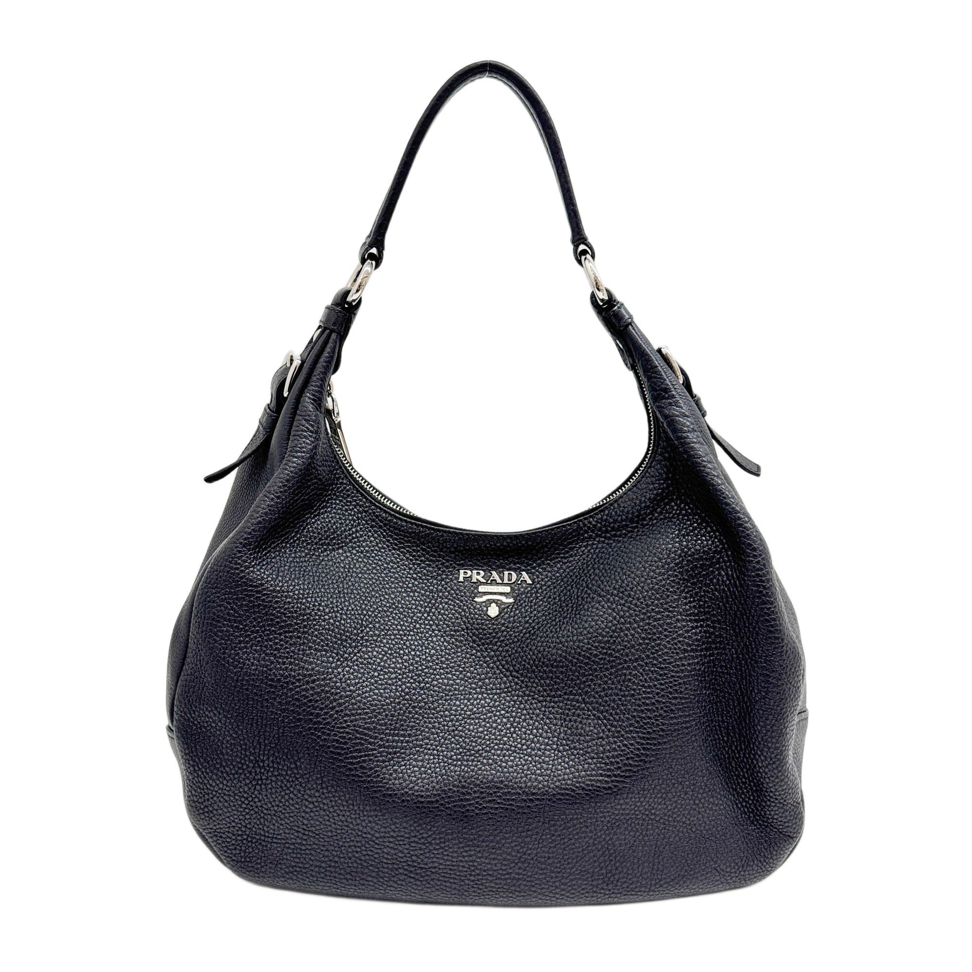 Black Leather Shoulder Bag
