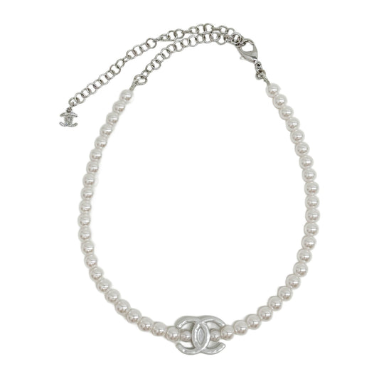 2025 Coco Mark Pearl Beads Necklace