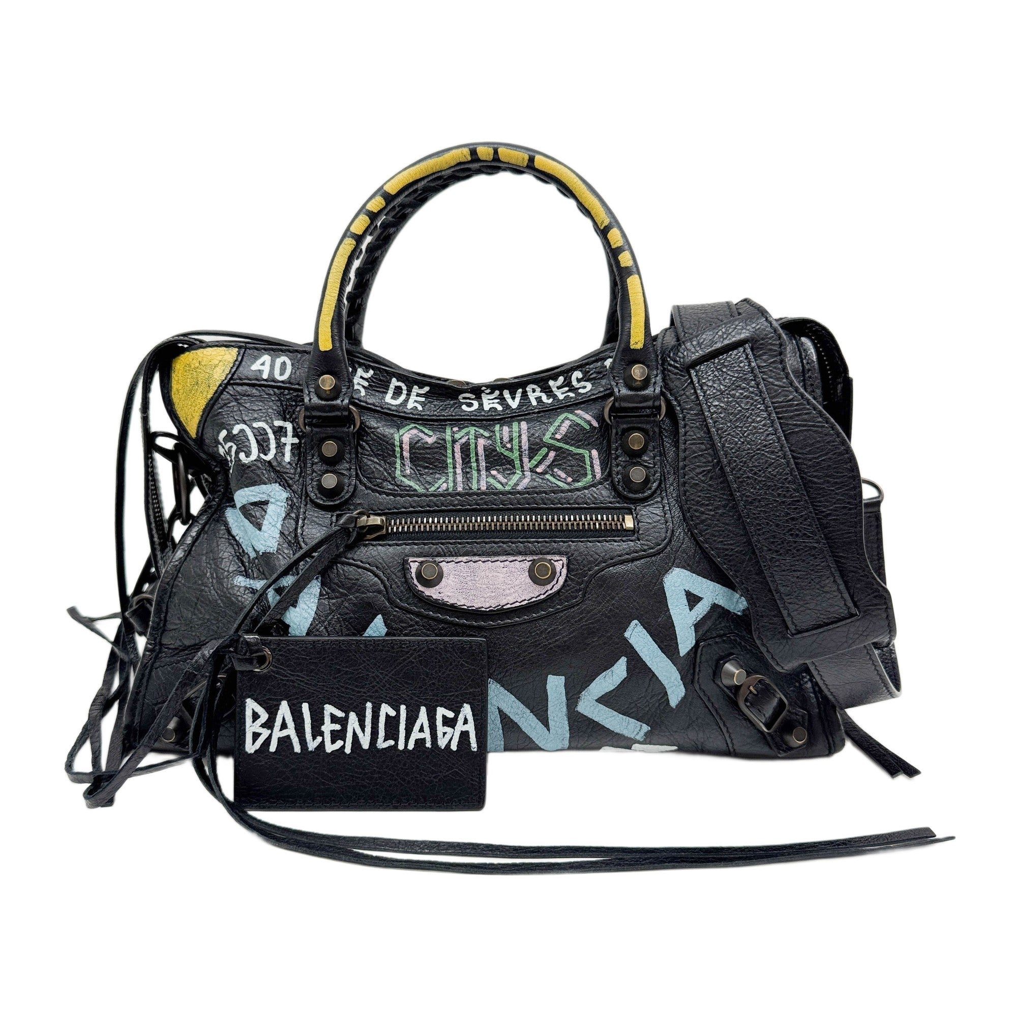 The City Graffiti Handle Bag