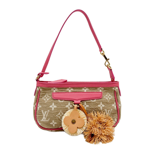 Limited Edition "Cruise" Sabbia Pochette Accessoire Brown Monogram Canvas Shoulder Bag