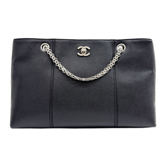 Shopping Tote 2000-2002 Black Leather Shoulder Bag