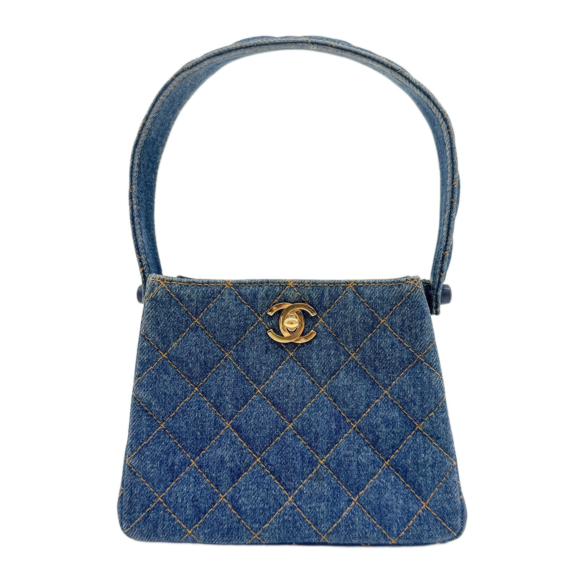 ~2008 Matelasse Blue Denim Hand bag