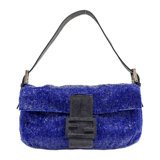 Baguette Blue Beads Shoulder Bag