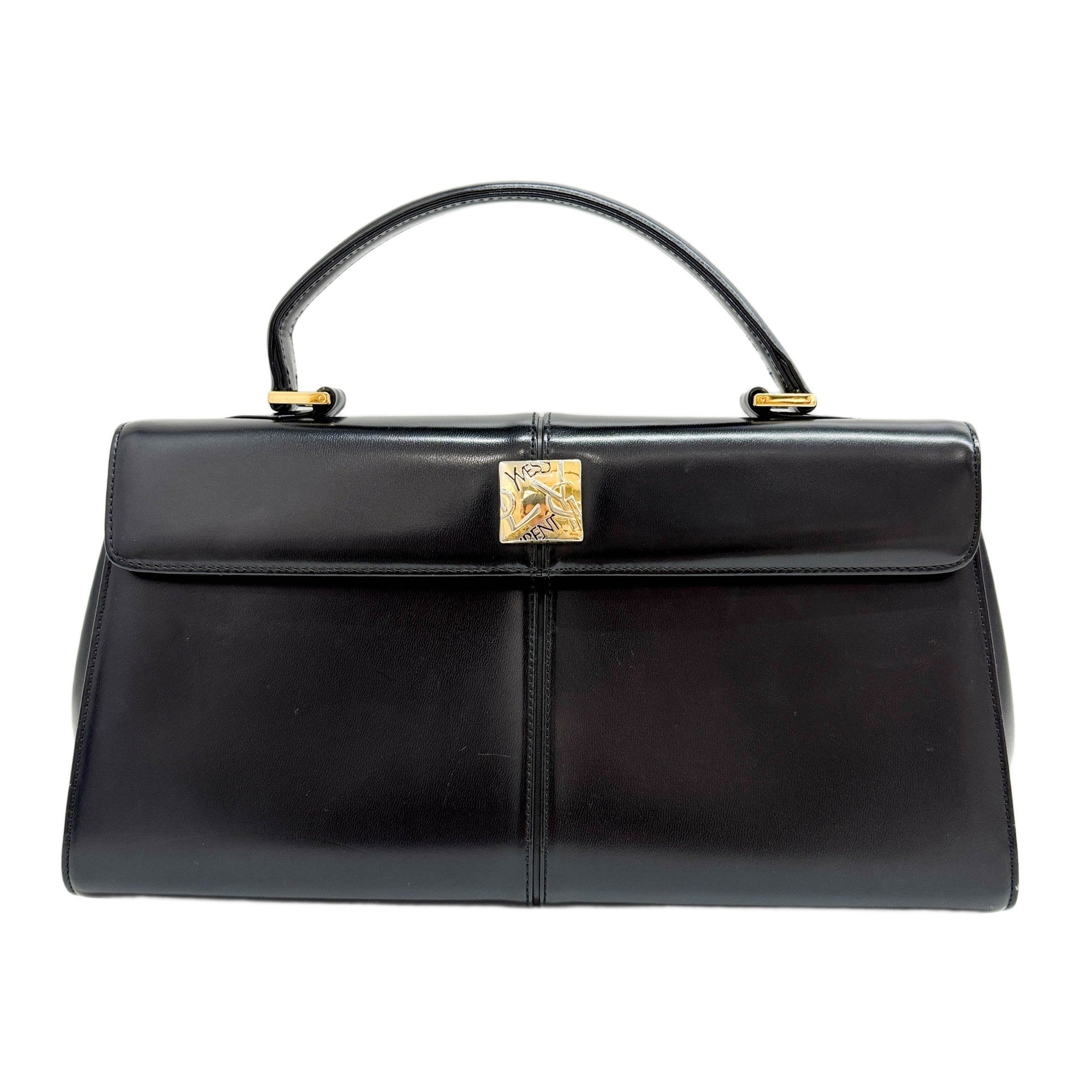 Black Leather Hand Bag