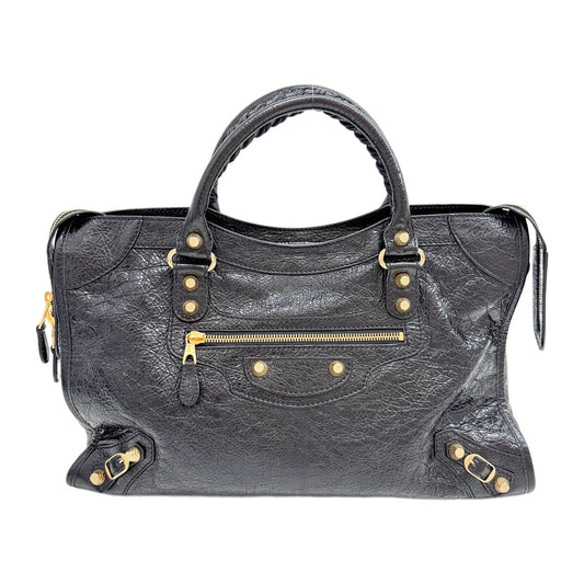 Giant 12 The City Black Leather Two Way Bag