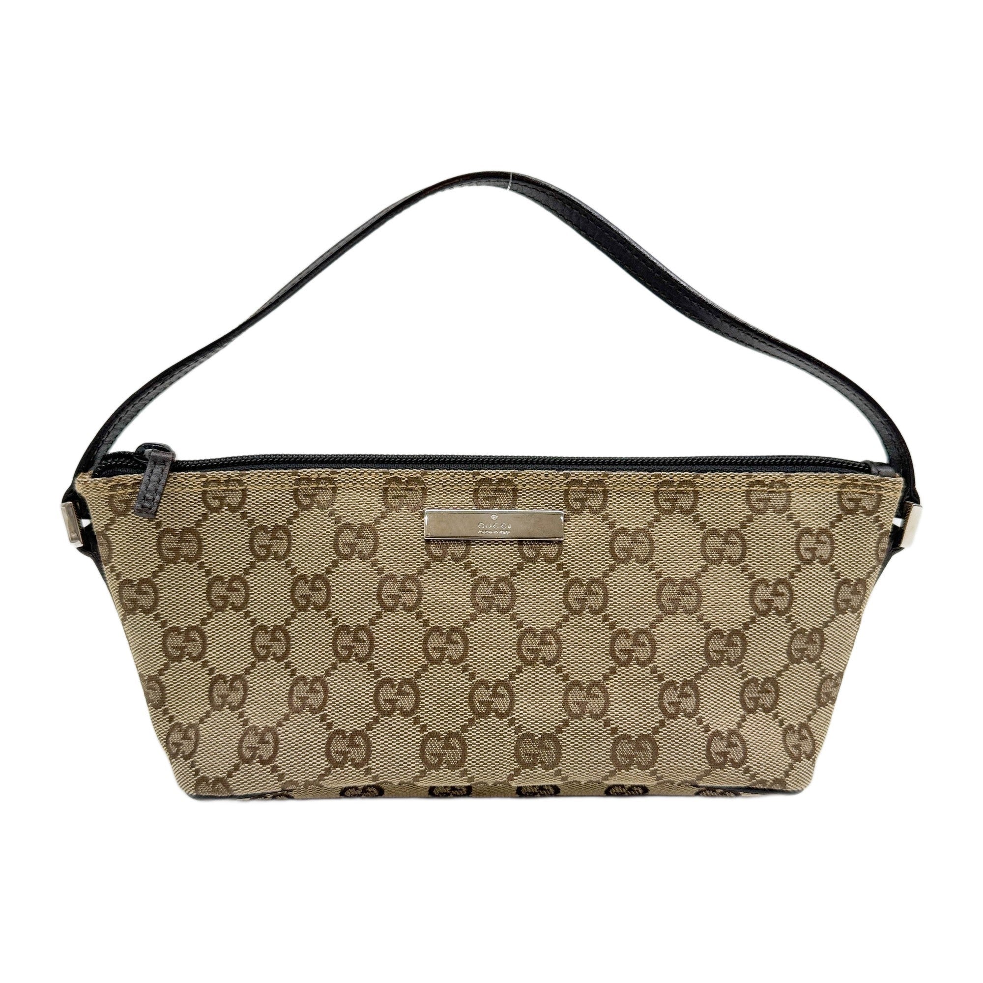 Boat Brown GG Canvas Hand Bag