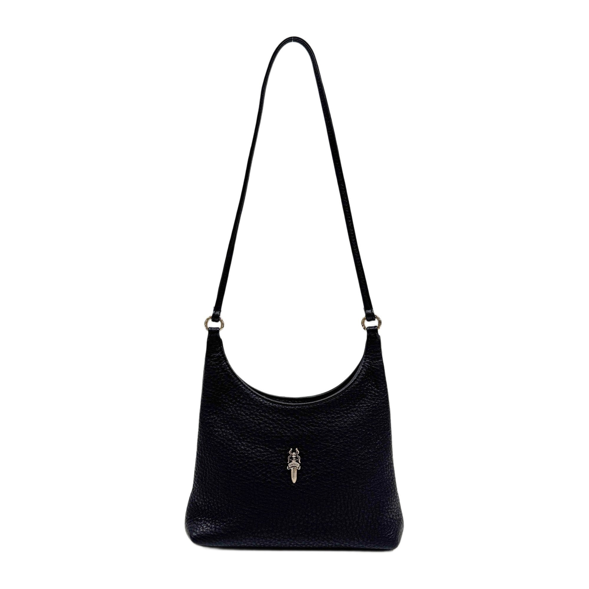 Black Leather Shoulder Bag