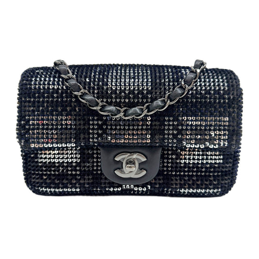 Mini Limited Edition "Hidden Sequins" Classic Flap 2020 Multicolor Sequin Shoulder Bag