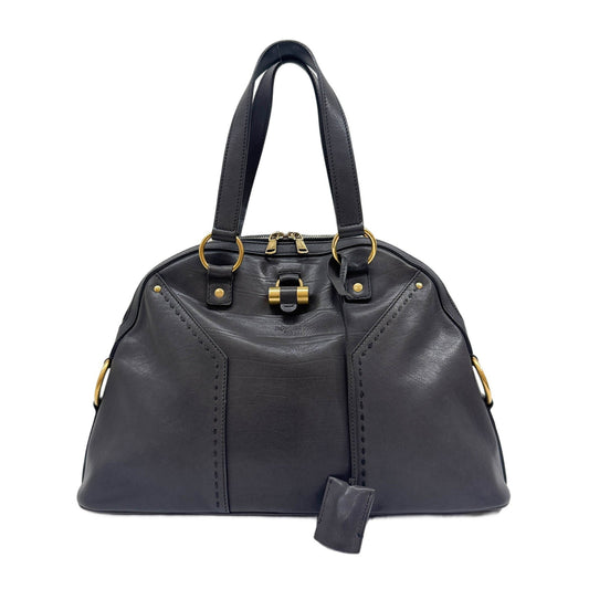 Muse Gray Leather Hand Bag