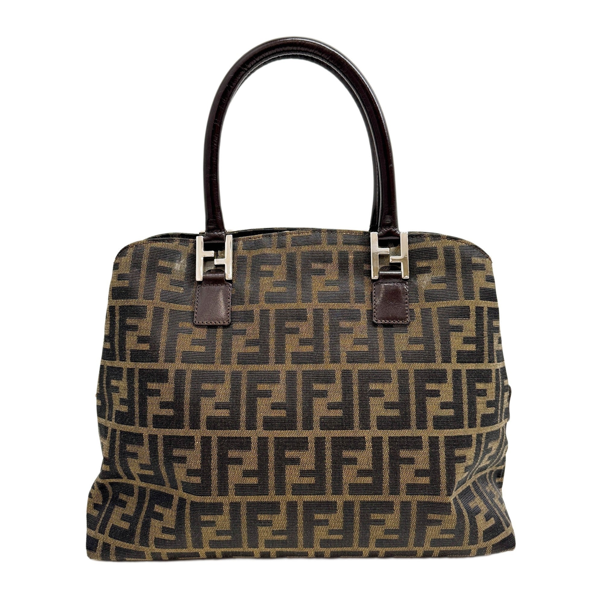 Brown Zucca Canvas Hand Bag
