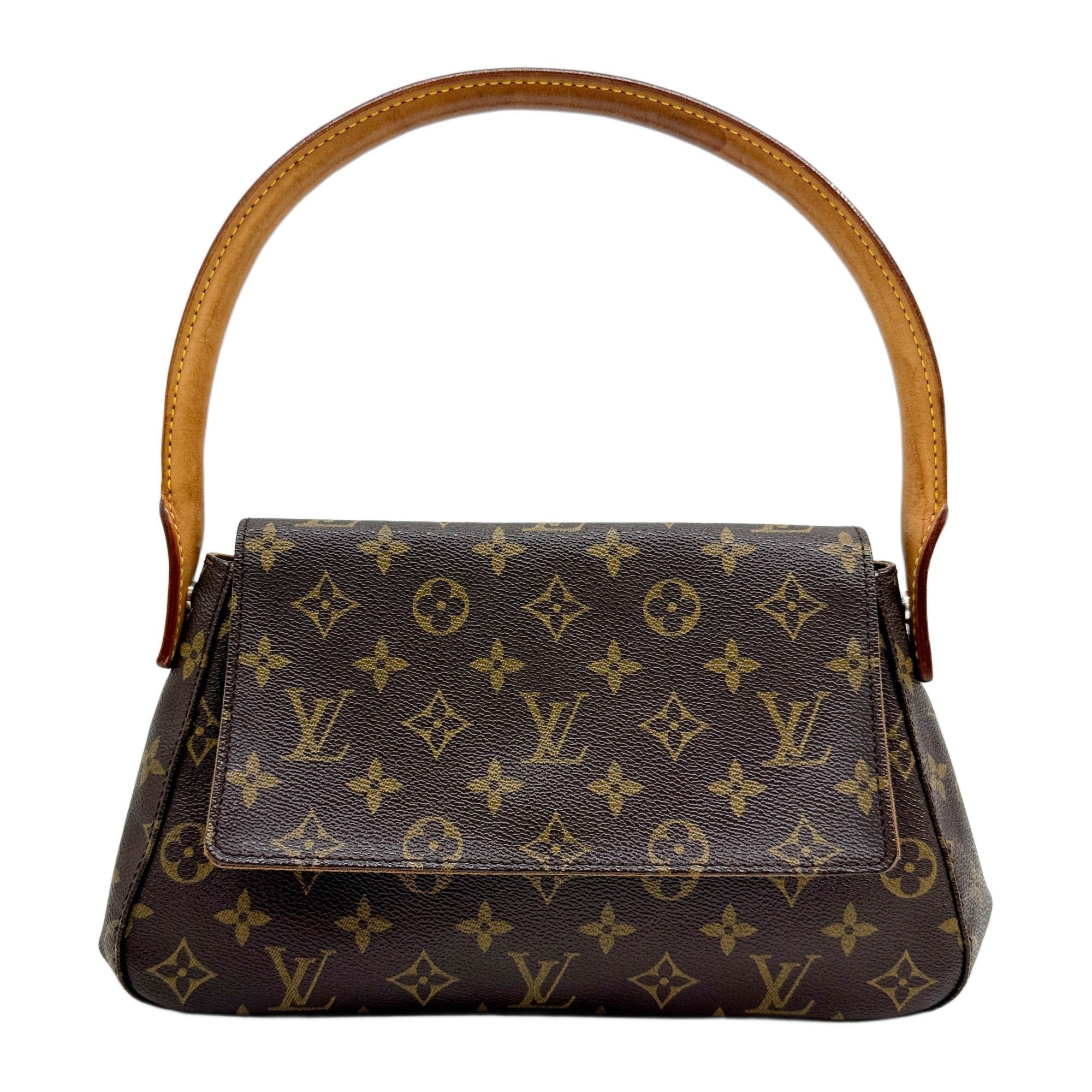 Looping Brown Monogram Canvas Shoulder Bag