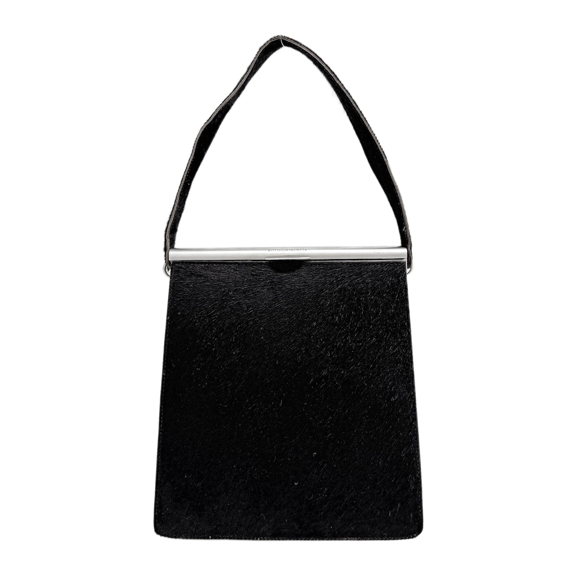 Black Pony Hair Hand Bag