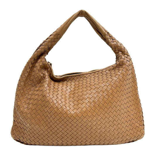 Venta Intrecciato Brown Leather Shoulder Bag