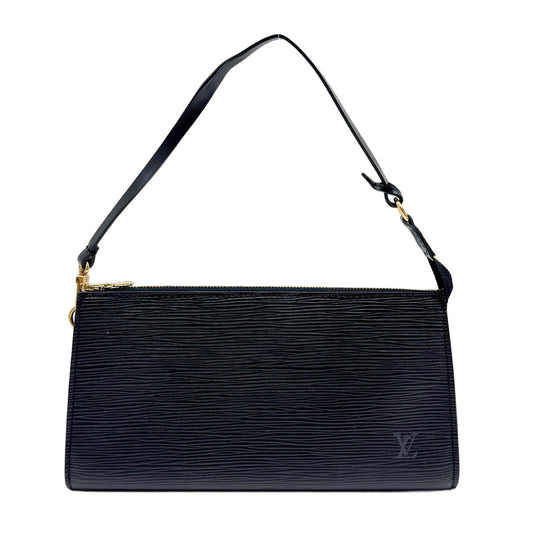 Accessoire Pochette Noir Black Epi Leather Shoulder Bag