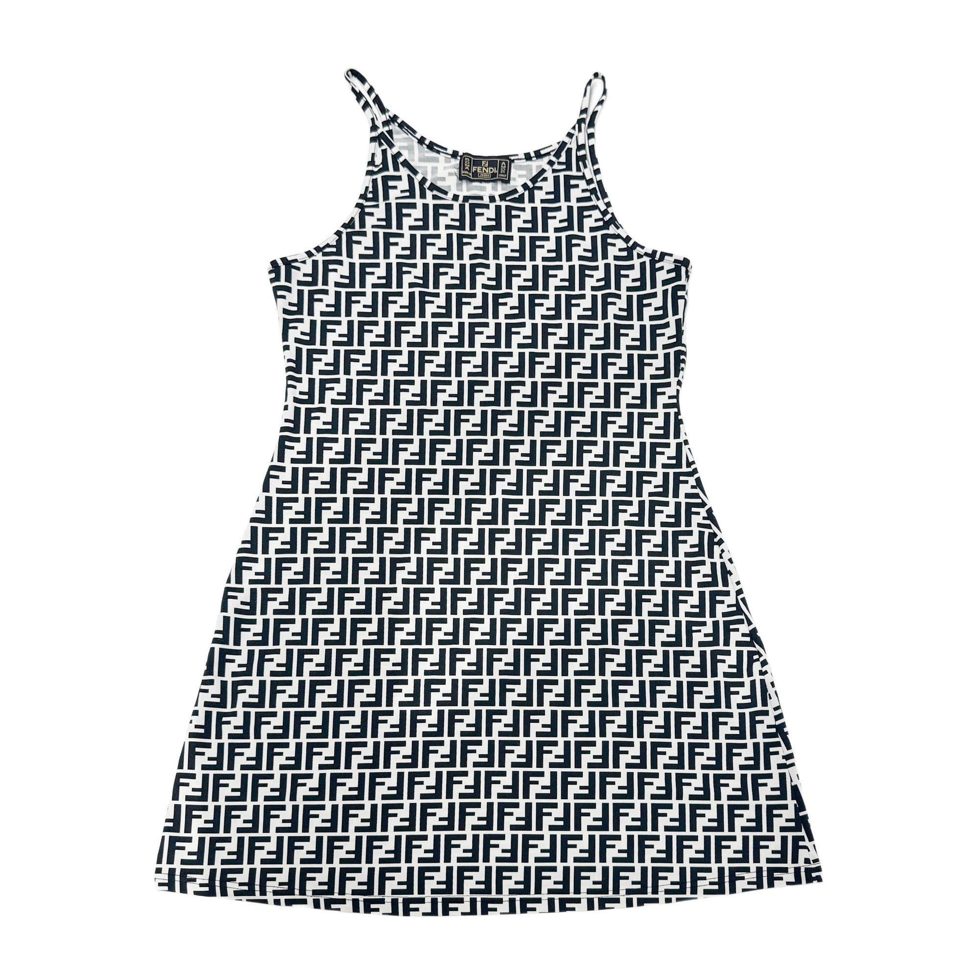 Zucca Black & White Cotton Camisole Dress