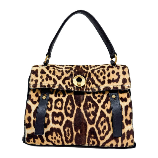 Muse 2 Brown Cheetah Pony Hair Shoulder Bag