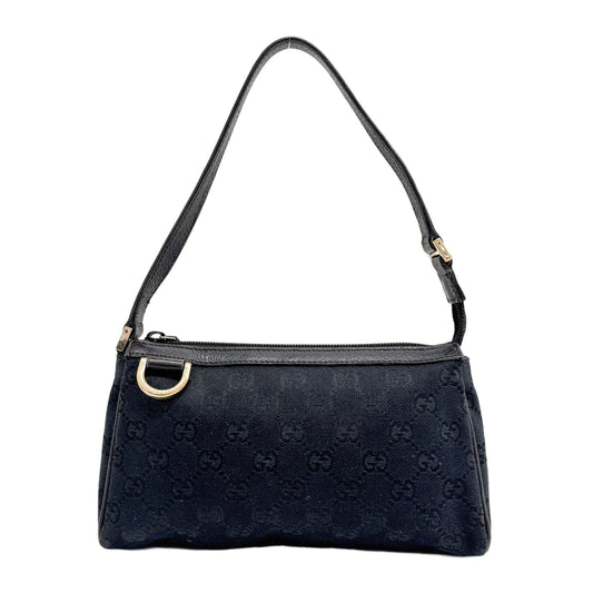 Abbey Black GG Canvas Shoulder Pochette