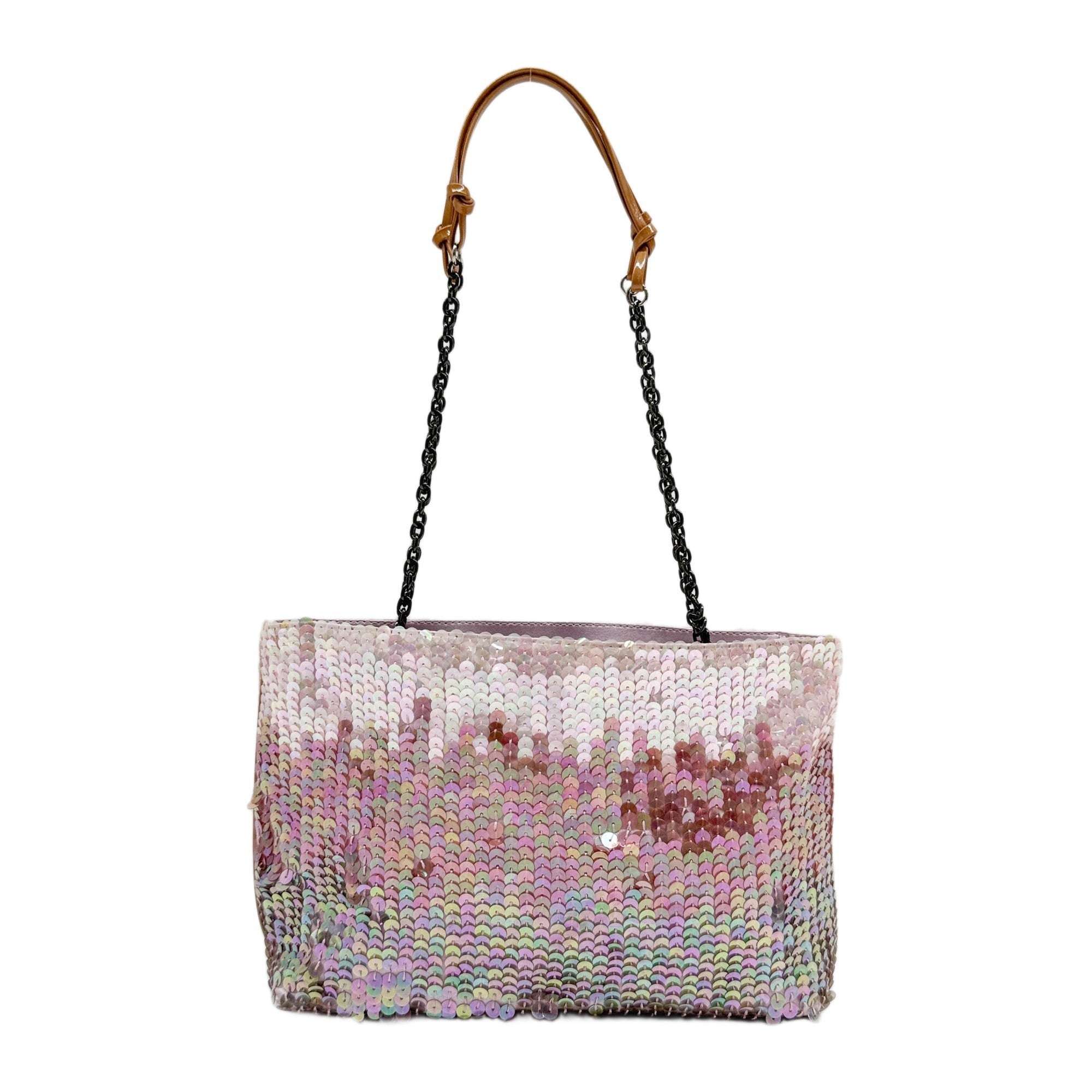 Pink Sequin Shoulder Bag