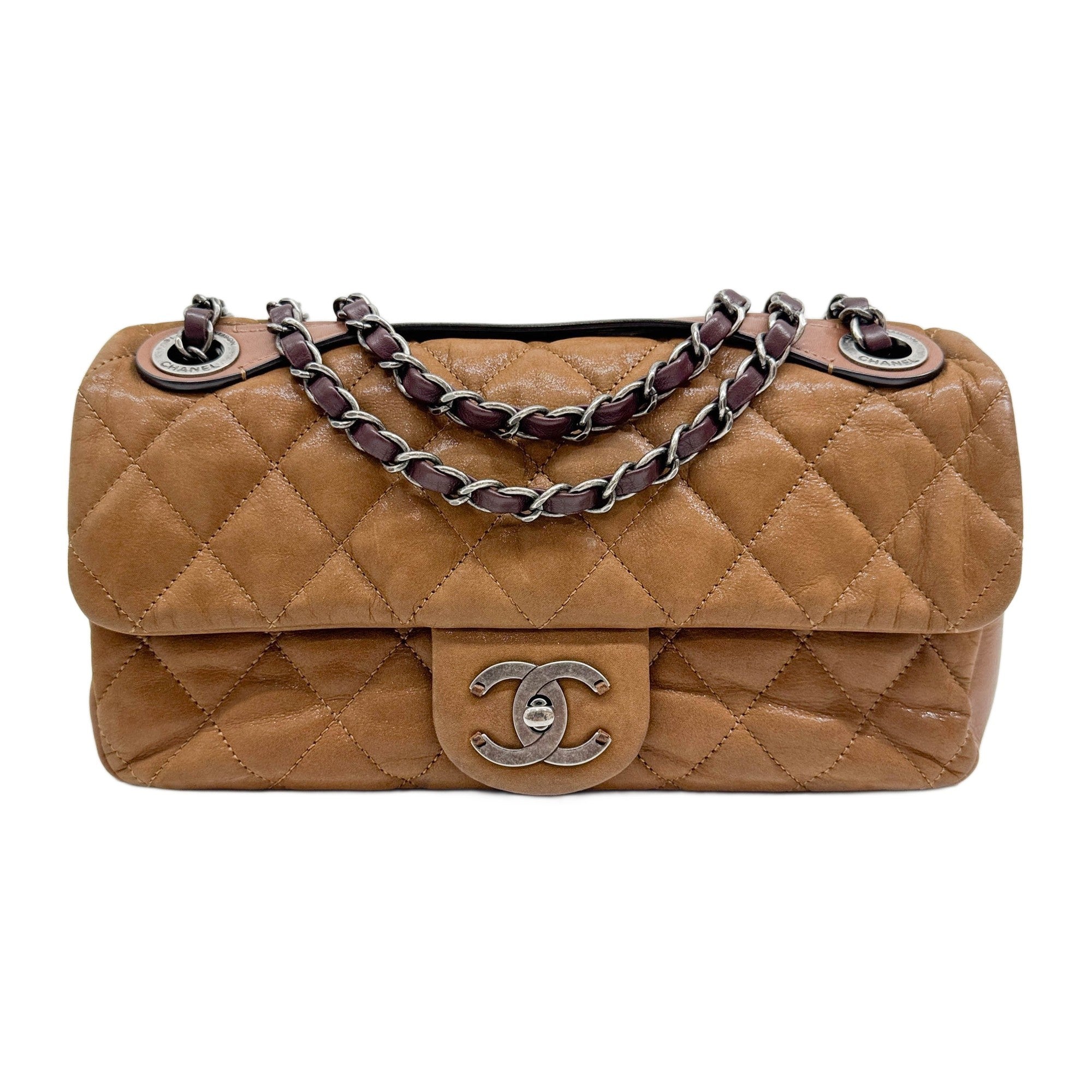 Classic Flap 2010-2011 Brown Leather Shoulder Bag