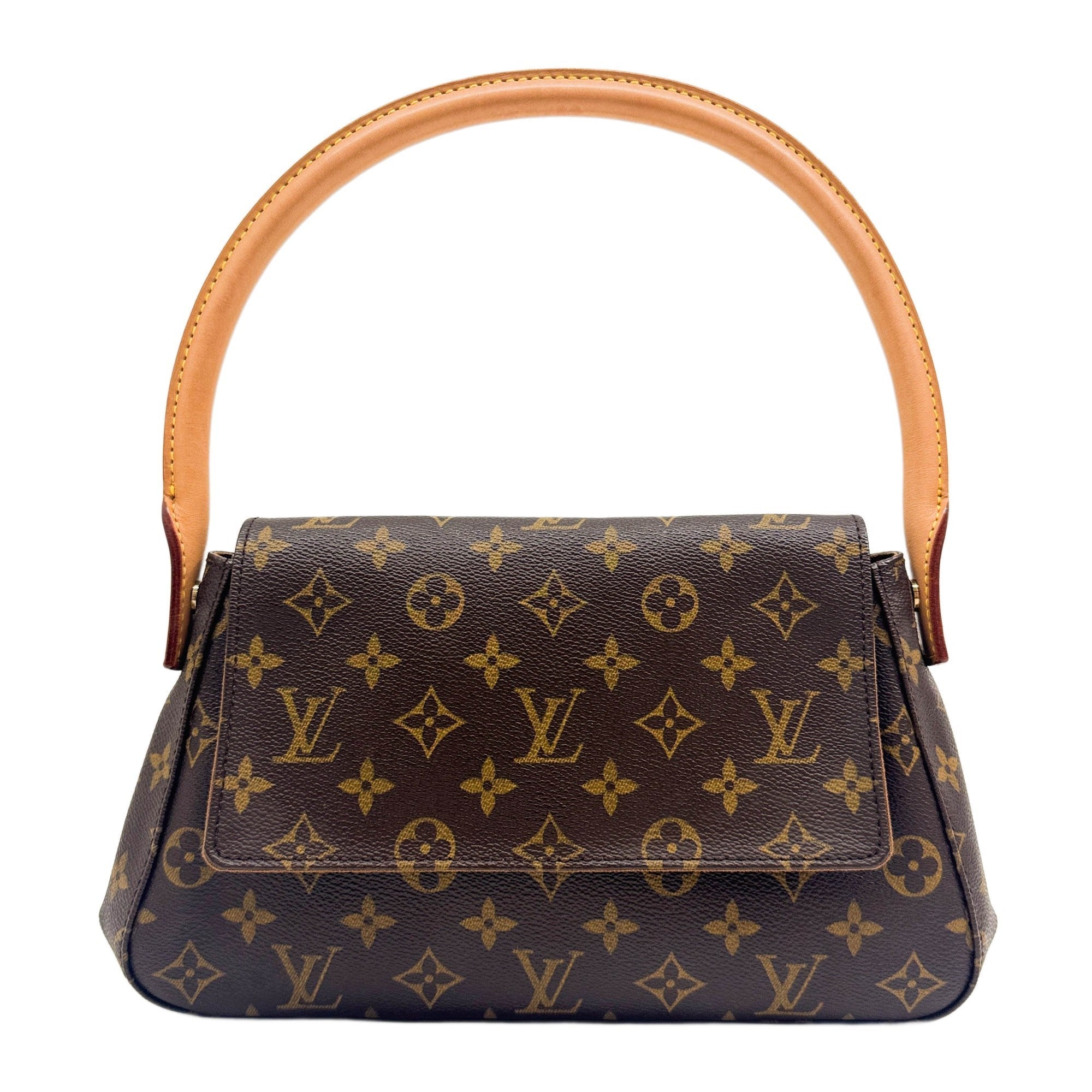 Looping Brown Monogram Canvas Shoulder Bag