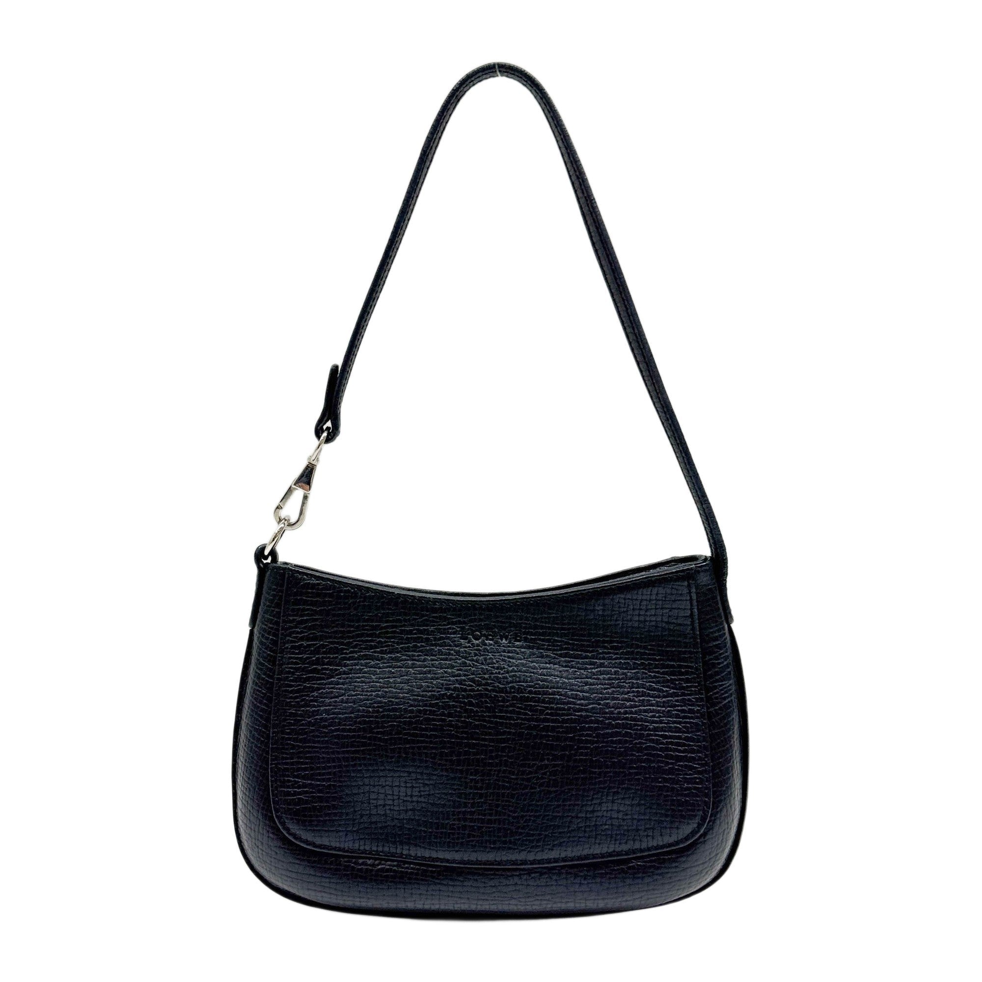 Black Leather Shoulder Bag