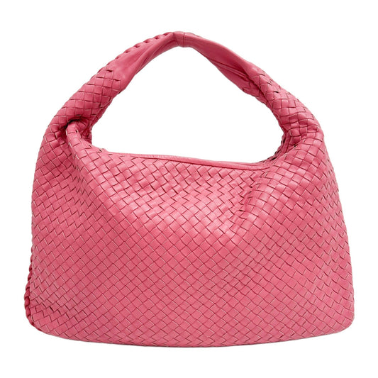 Veneta Intrecciato Bumble Gum Pink Leather Shoulder Bag
