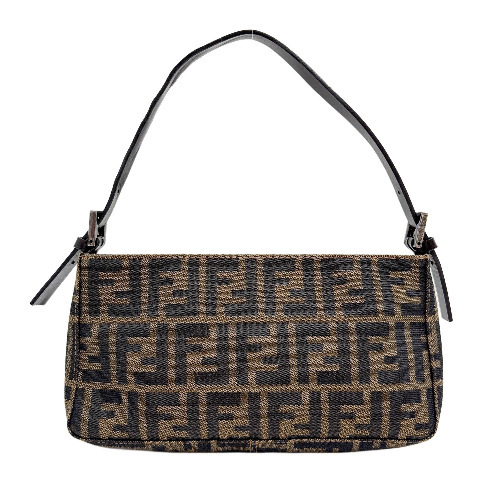 Zucca Brown Canvas Shoulder Bag