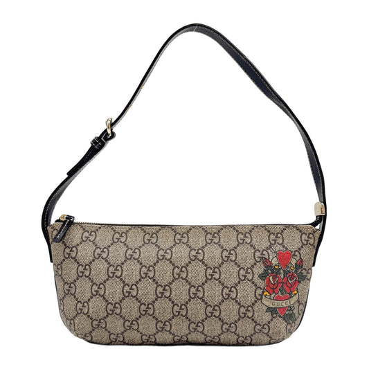 Brown GG Canvas Pouch Shoulder Bag