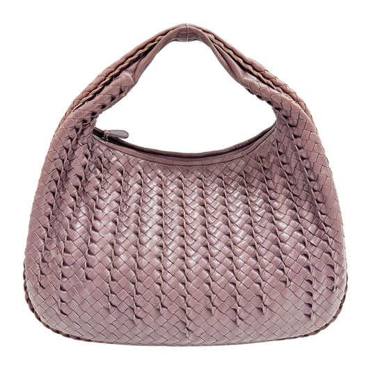 Veneta Tornabuoni Intrecciato Mauve PurpleLeather Shoulder Bag