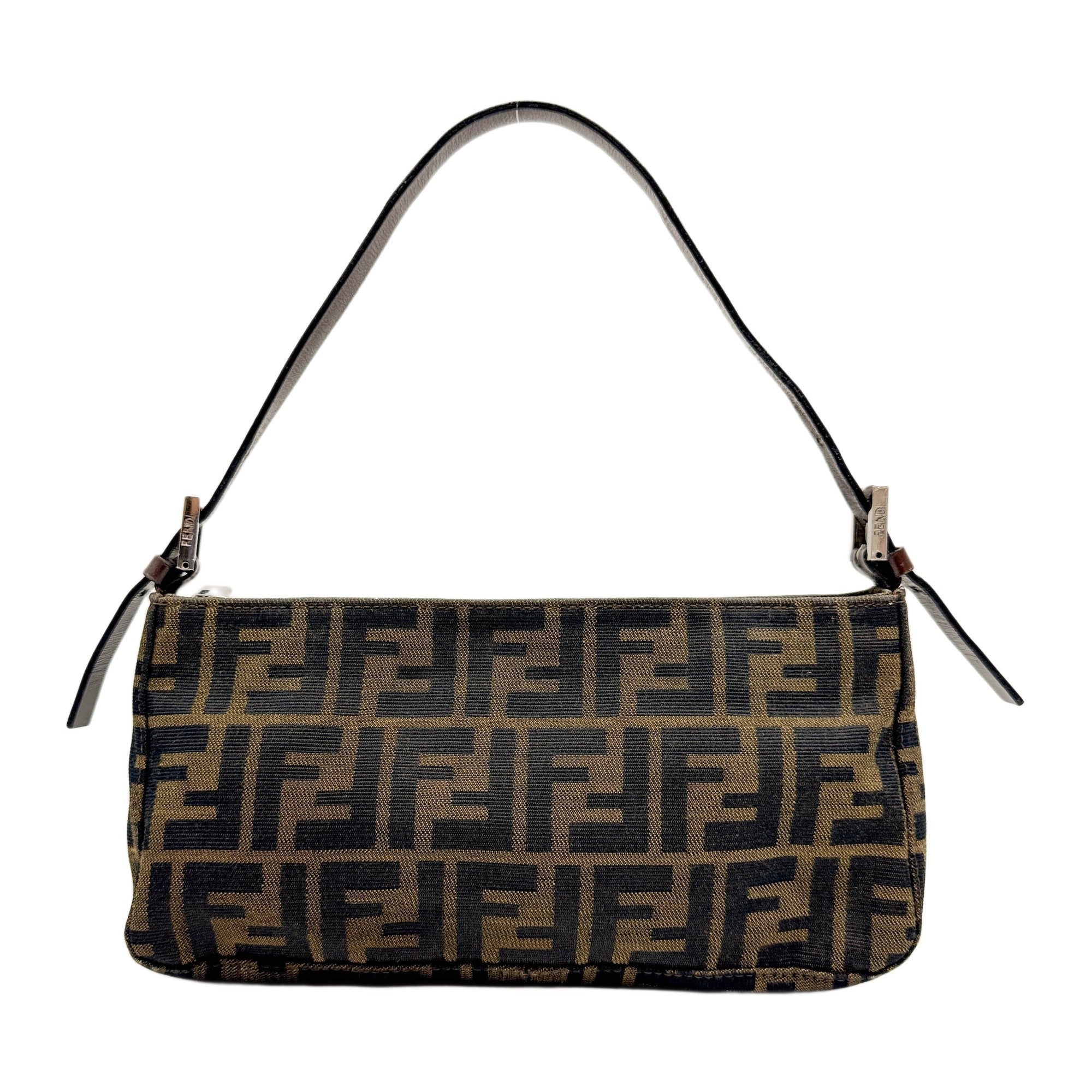 Brown Zucca Canvas Shoulder Bag