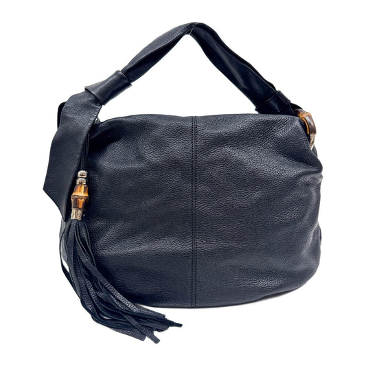 Bamboo Ring Brown Leather Shoulder Bag