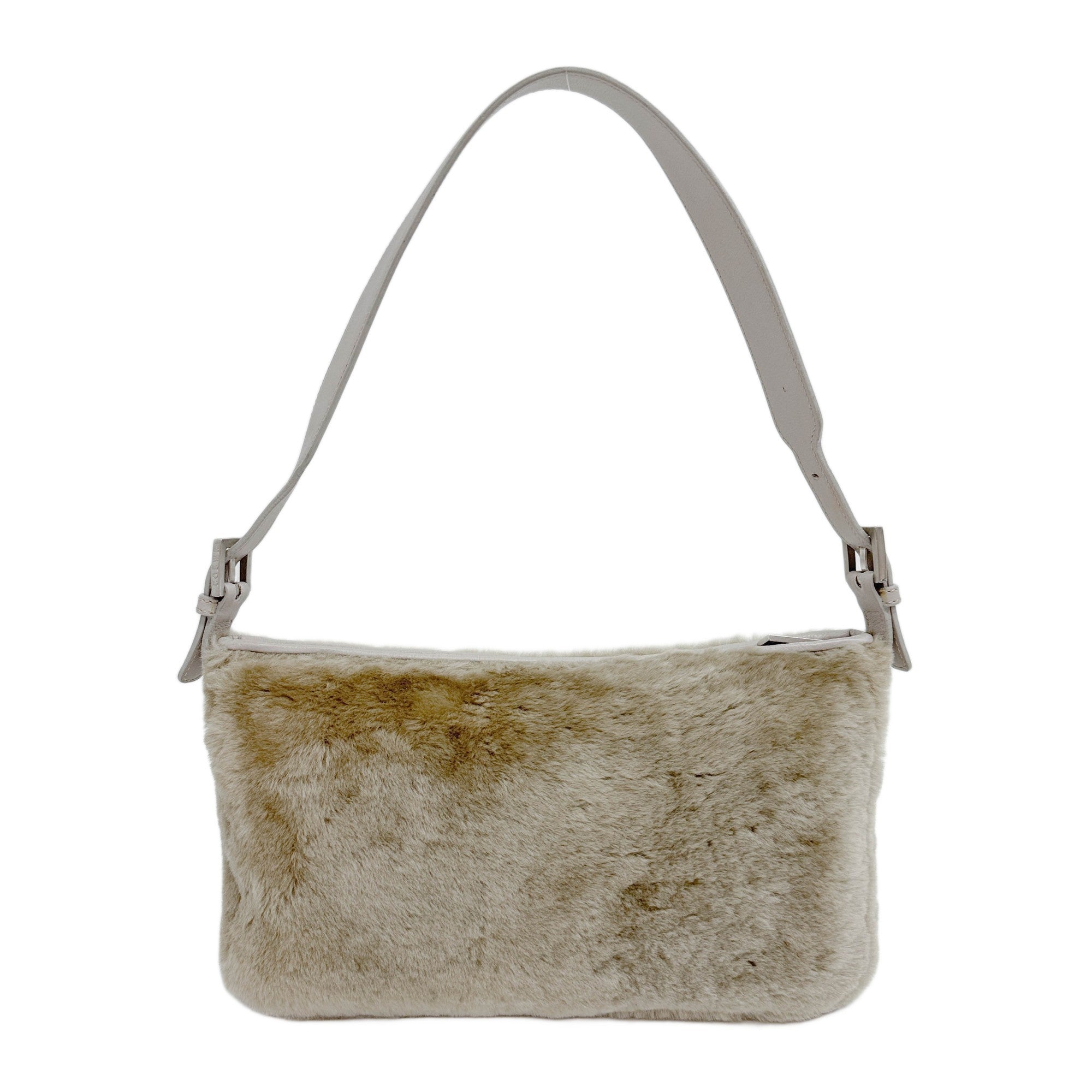 Fur Beige Shoulder Bag