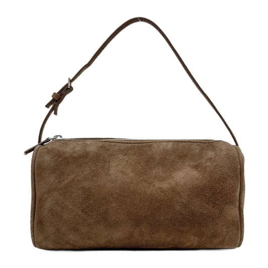 90's Brown Suede Handle Bag