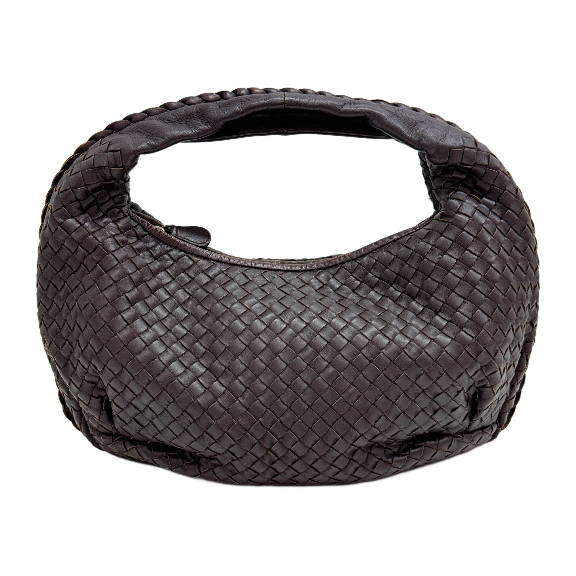 Veneta Intrecciato Brown Leather Shoulder Bag