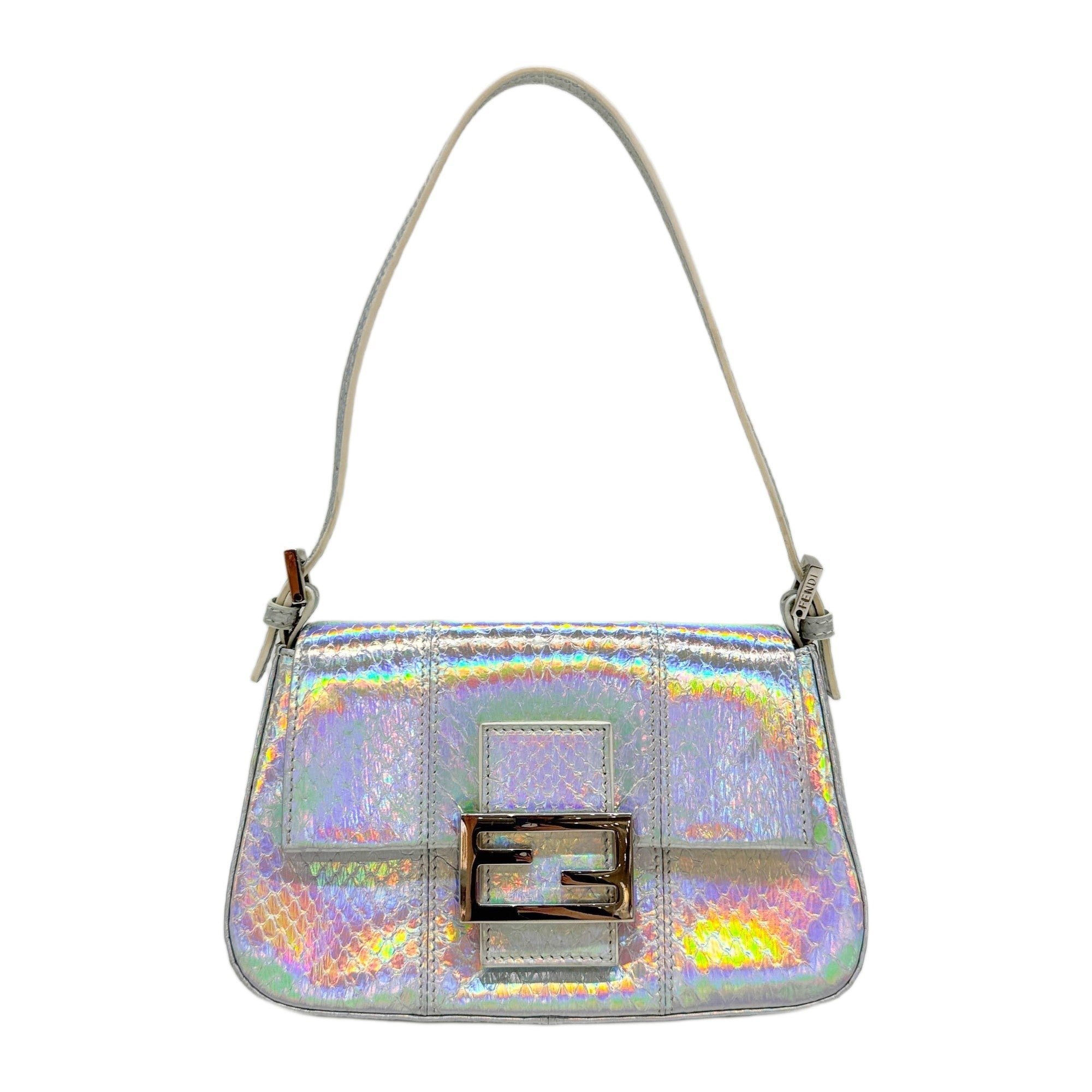 Mini Mamma Baguette Radiant Python Handle Bag