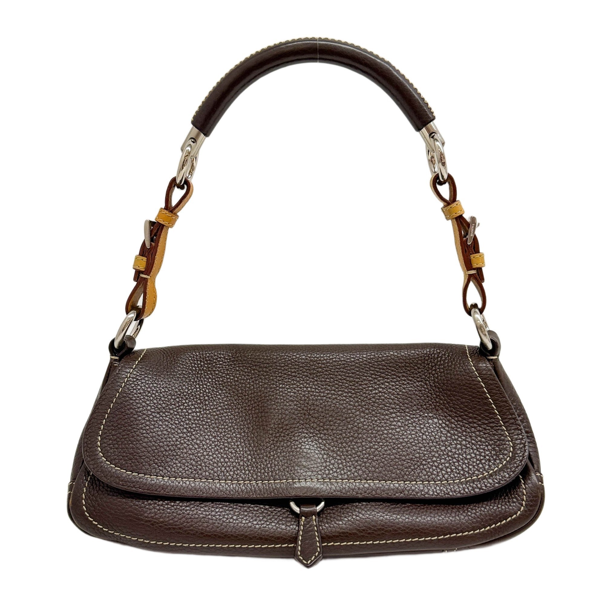 Brown Leather Shoulder Bag