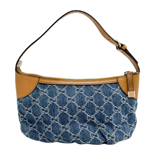 Blue GG Denim Shoulder Bag