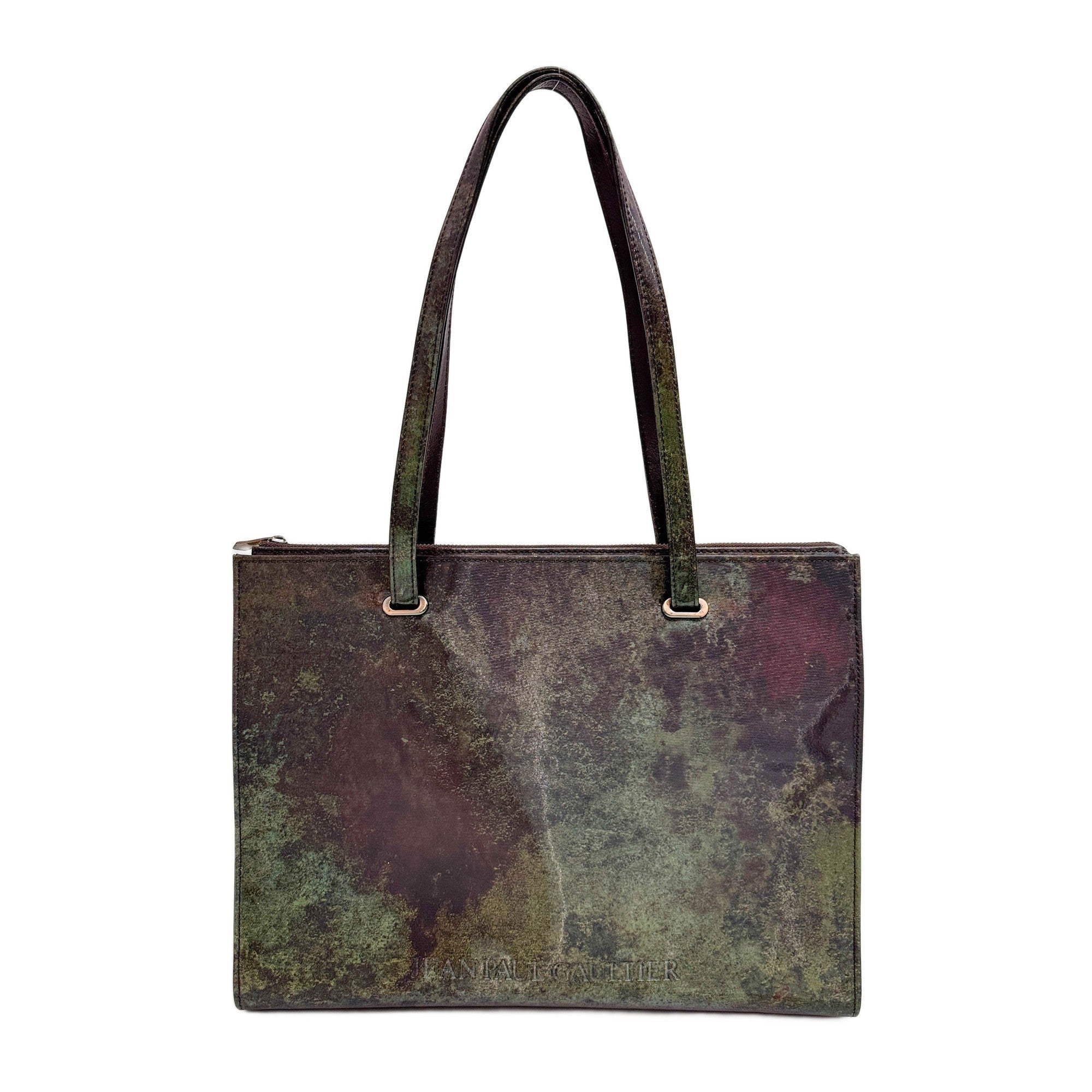 V-Cyber Multicolor Vinyl Tote Shoulder Bag