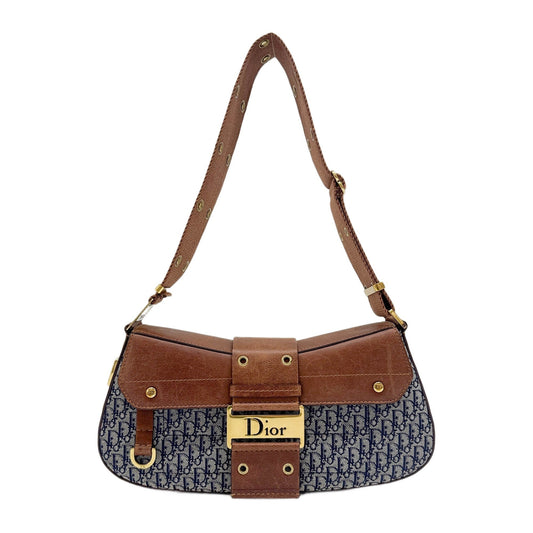 Street Chic Columbus Blue Trotter Canvas Shoulder Bag