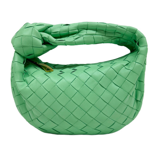 Mini Jodie Intrecciato Mint Green Leather Hand Bag