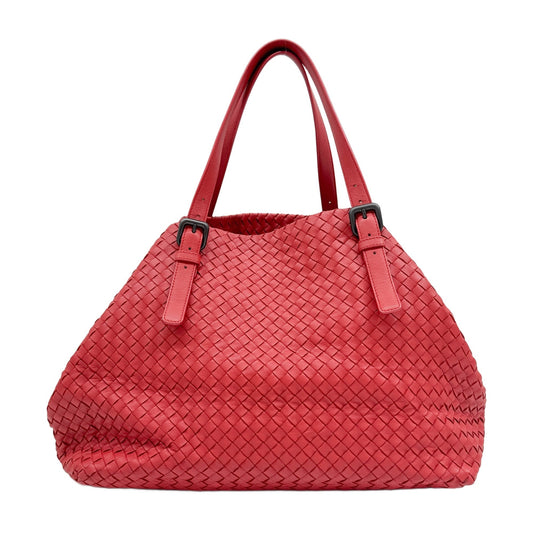 Fourre-Tout Intrecciato Red Tote Shoulder Bag