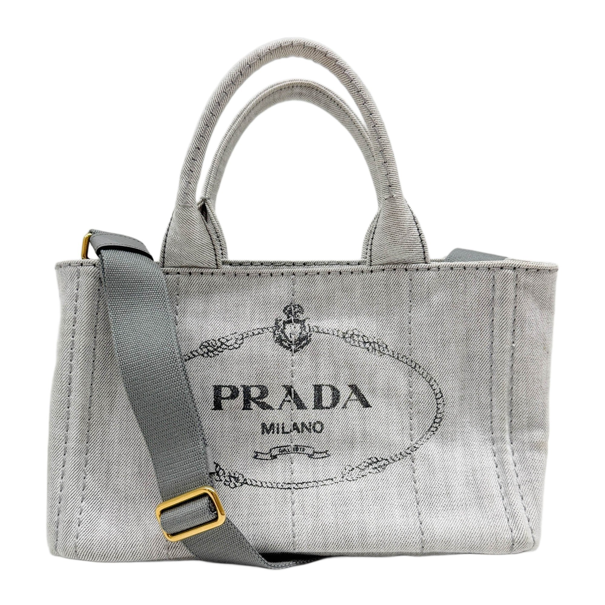 Mini Canapa Grey Tote Handle Bag