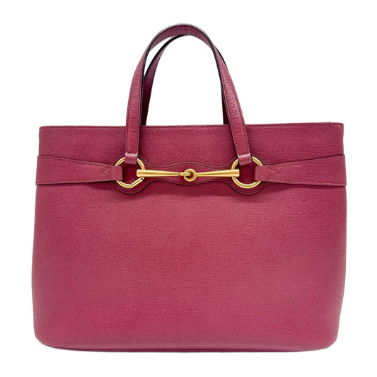 Bright Bit Rosewood Pink Leather Tote Bag