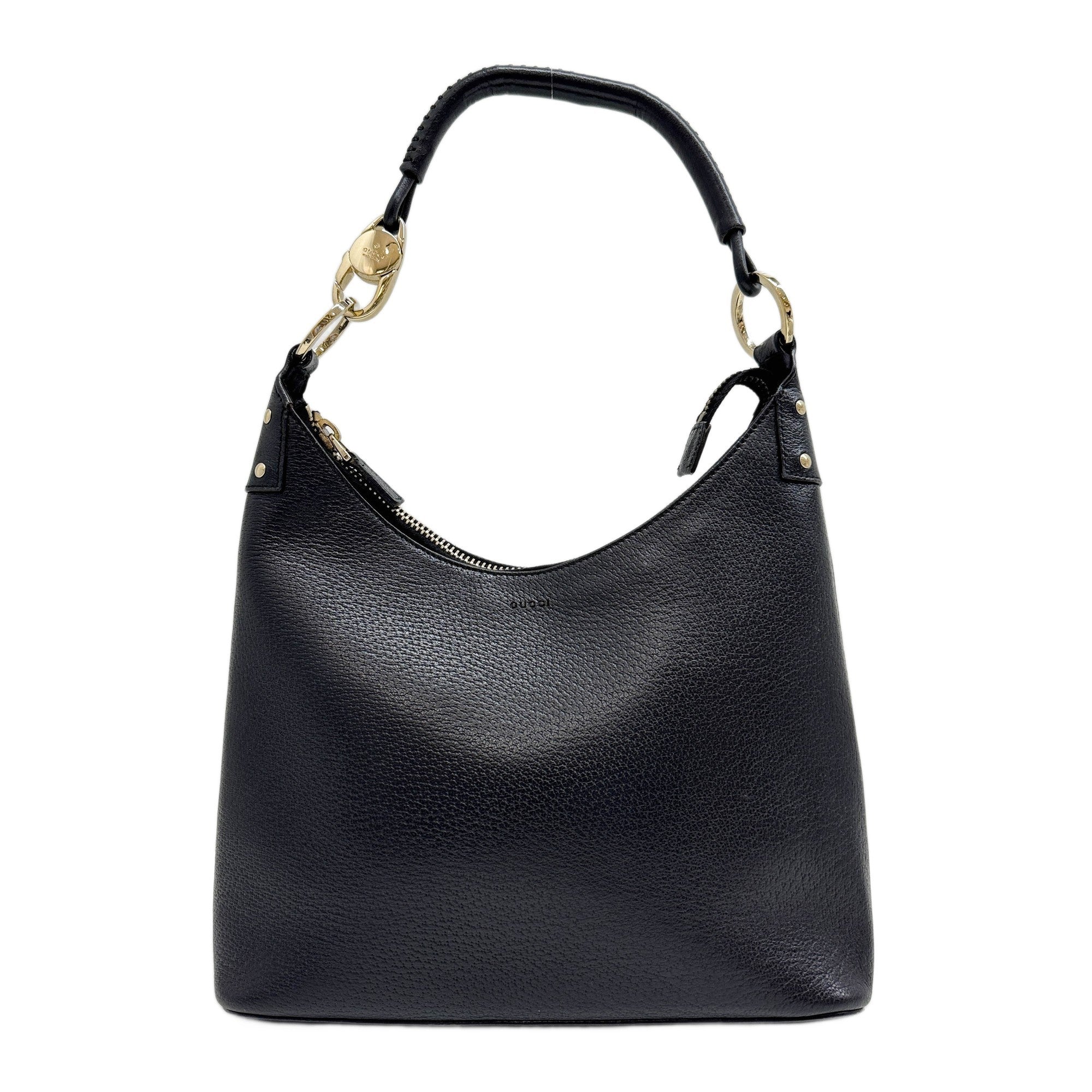 Black Leather Shoulder Bag